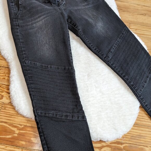 GAP Lace Fly Side Zip Skinny Jeans in Faded Black - Picture 3 of 13